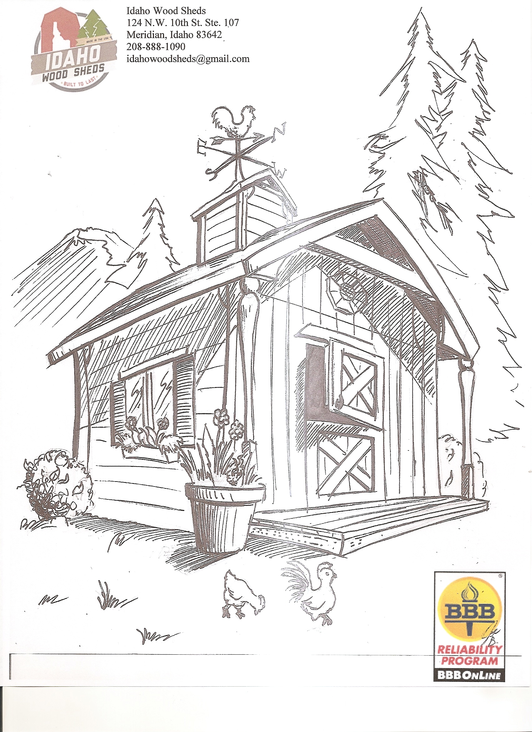 ... Color Page | Outdoor Wood Storage Sheds - Boise |Idaho Wood Sheds